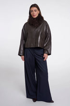 Load image into Gallery viewer, Rino &amp; Pelle Banu faux fur &amp; magnet scarf Coffee Roast
