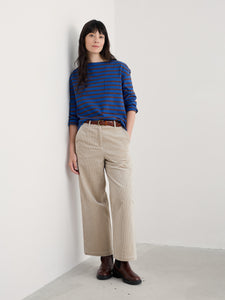 Seasalt Beach top Breton Ink Cocoa