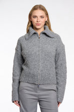 Load image into Gallery viewer, Rino &amp; Pelle Boi zipper cardigan Grey
