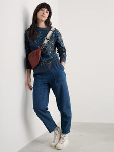 Seasalt Brightwave sweatshirt Drawn Floral Maritime