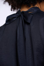 Load image into Gallery viewer, Rino &amp; Pelle Bryanna Reversible bow tie blouse Dark Navy
