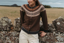 Load image into Gallery viewer, Eribe Alpine short merino cardigan Hazel
