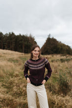 Load image into Gallery viewer, Eribe Alpine short merino cardigan Hazel
