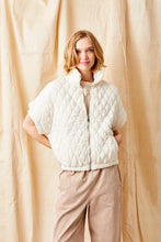 Load image into Gallery viewer, SUZY D Charlston quilted short sleeve jacket Buttermilk - CW CW 
