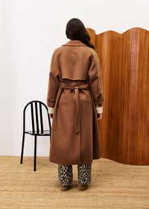 FRNCH Labe trench style tailored coat Camel