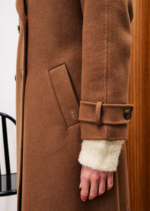 FRNCH Labe trench style tailored coat Camel