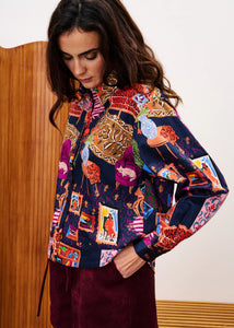 FRNCH Sartre Night print shirt Salon Nuit