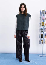 Load image into Gallery viewer, FRNCH Harrison checkered gilet Dark Navy Grey
