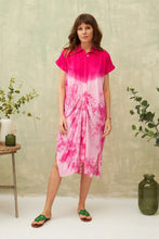 Load image into Gallery viewer, Chico Soleil Yuna Tie dye shirt dress Pink
