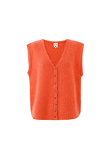 Load image into Gallery viewer, FRNCH Kukicha Vneck button through knit vest Rouge
