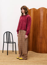 Load image into Gallery viewer, FRNCH Camelia teddy bouclé knit jumper Bordeaux
