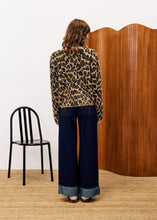 Load image into Gallery viewer, FRNCH Begonia print cardigan jacket Leopard
