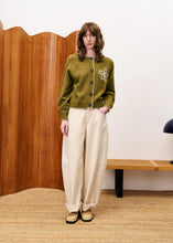Load image into Gallery viewer, FRNCH Bergamot embellished cardigan Olive
