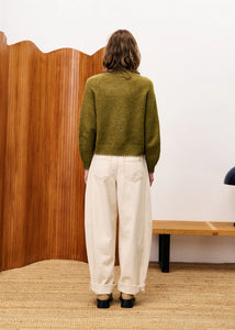 FRNCH Bergamot embellished cardigan Olive
