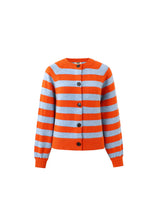 Load image into Gallery viewer, FRNCH Morand striped cardigan Orange Stripe
