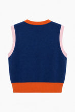Load image into Gallery viewer, FRNCH Torquay dog jacquard knit tank Marine

