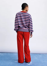 Load image into Gallery viewer, FRNCH Akita contrast rib sweater Rose Marine
