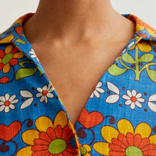 Load image into Gallery viewer, Compañia Fantastica Garden print shirt Blue - CW CW 
