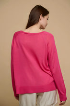 Load image into Gallery viewer, Rino &amp; Pelle Charu round neck sweater Hot Pink
