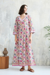 Chico Soleil Celine summer batiq print dress Pink