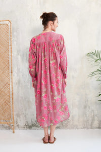 Chico Soleil Talula floral print  voile dress Dusky Geranium