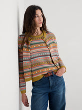 Load image into Gallery viewer, Seasalt Cove cottage cardigan Carved Relief Pear Multi
