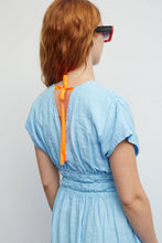 Load image into Gallery viewer, Dr. Bloom Caricia linen dress Sky
