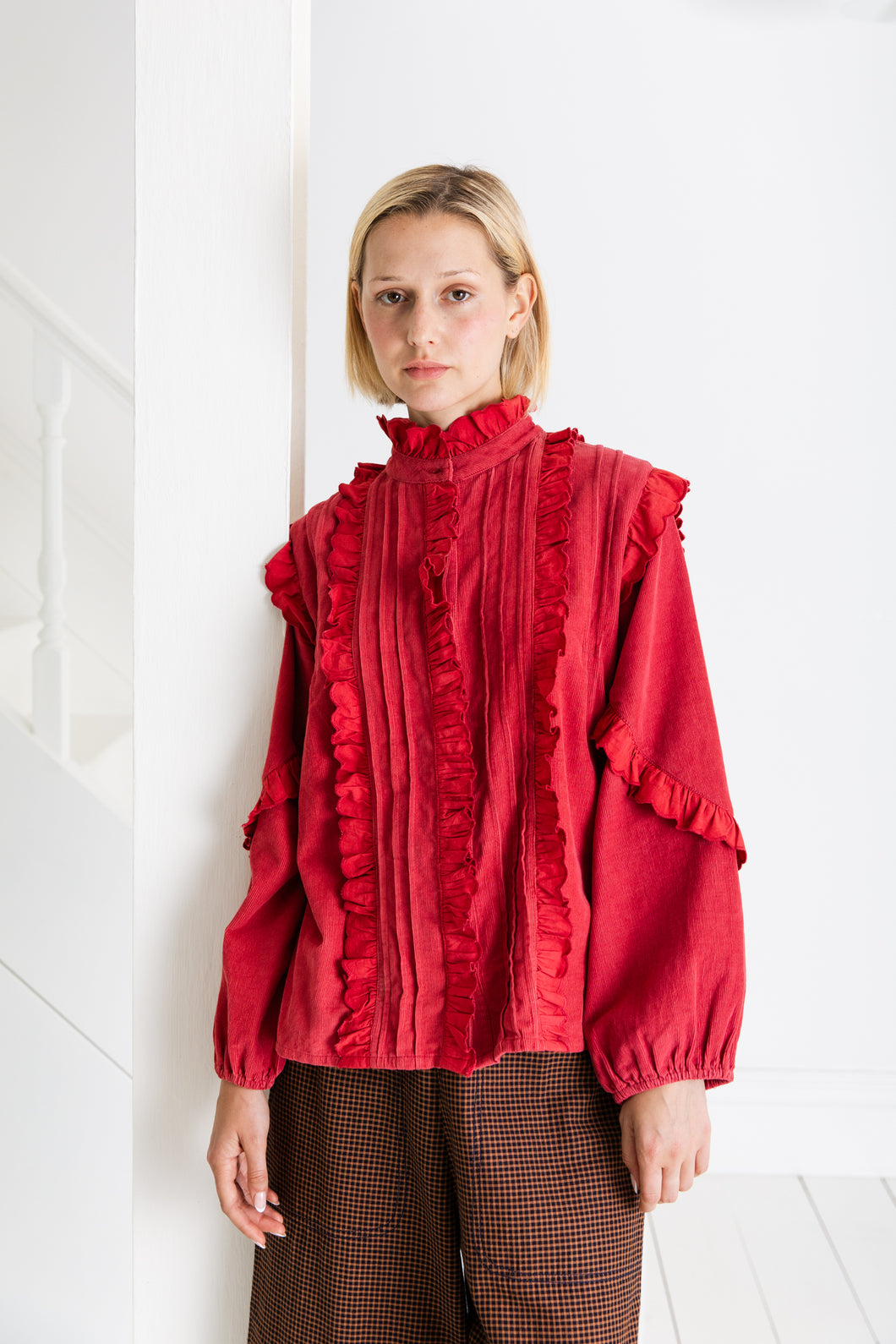 Bonté Delice babycord shirt Rosehip