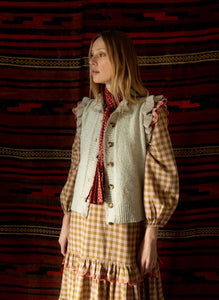 Bonté Della merino gilet Oyster