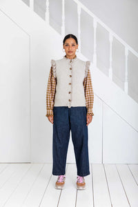 Bonté Della merino gilet Oyster