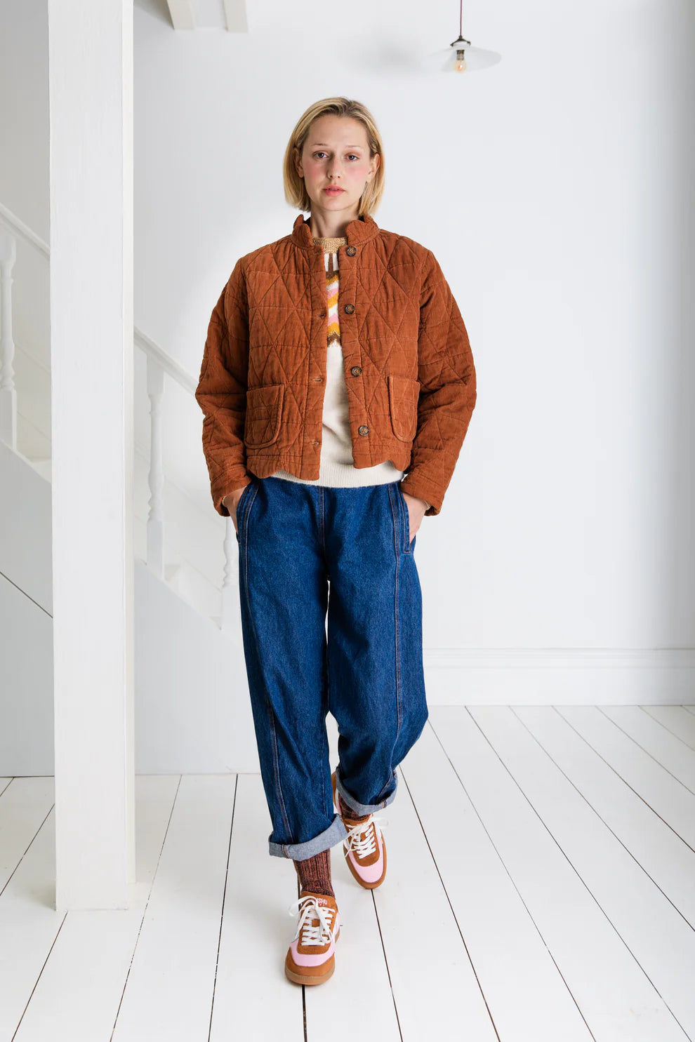 Bonté Dillis corduroy quilted jacket Cinammon