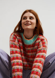 Dr Bloom Blossom pattern knit Rojo