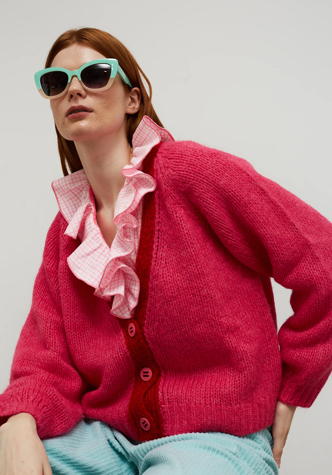 Dr. Bloom Cocoon cosy cardigan Rosa