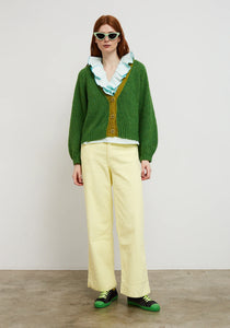 Dr.Bloom Cocoon cosy cardigan Verde