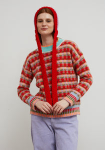 Dr Bloom Blossom pattern knit Rojo