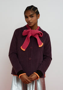 Dr Bloom Grace scarf detail cardigan Marrón