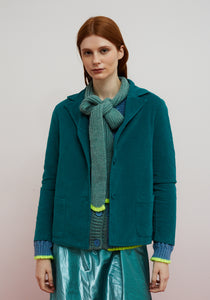 Dr. Bloom Grace scarf detail cardigan Azul