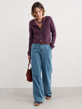 Load image into Gallery viewer, Seasalt Dawson pick cardigan merino Grape
