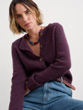 Load image into Gallery viewer, Seasalt Dawson pick cardigan merino Grape
