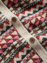Load image into Gallery viewer, Seasalt Dawson pick fairisle vest Zig Zag Geo Aran Red Sail
