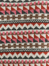 Load image into Gallery viewer, Seasalt Dawson pick fairisle vest Zig Zag Geo Aran Red Sail

