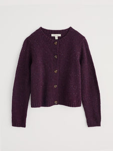 Seasalt Dawson pick cardigan merino Grape
