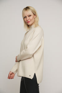 Rino & Pelle Dinty Mock neck sweater Birch