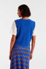 Load image into Gallery viewer, Compañia Fantastica Cable knit vest True Blue
