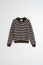 Load image into Gallery viewer, Indi &amp; Cold Striped jumper Chocolate Pale Blue
