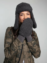 Load image into Gallery viewer, Nooki Billie faux teddy fur trapper hat Mole
