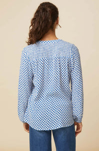 Aspiga Clea Diamond print blouse Blue
