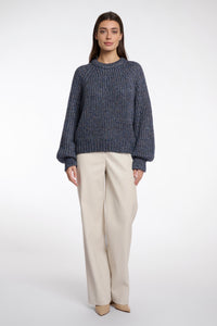 Rino & Pelle Eda metallic knit jumper Blue Shadow