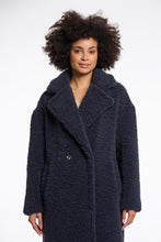 Load image into Gallery viewer, Rino &amp; Pelle Elicia teddy double breasted coat Night Grey
