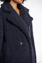 Load image into Gallery viewer, Rino &amp; Pelle Elicia teddy double breasted coat Night Grey
